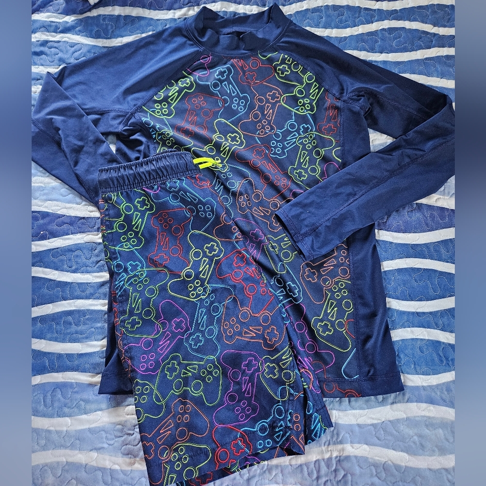 Lands End Boys XL 14S-16S swim set